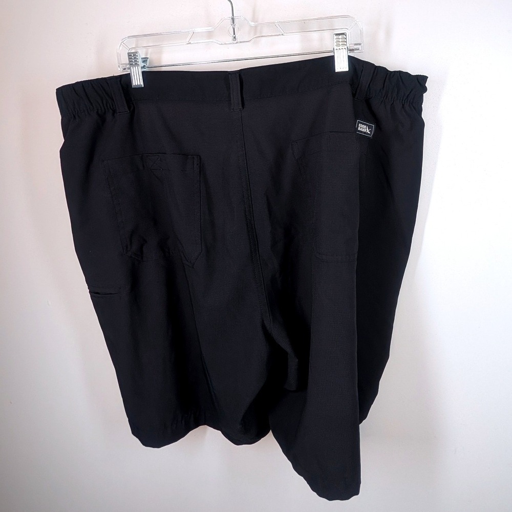 Eddie‎ Bauer Mens XXL Black Horizon Ripstop Performance Hiking Shorts Elastic - Picture 5 of 7